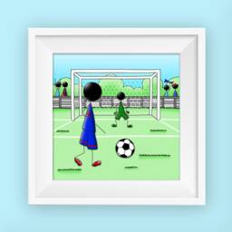 Children's Football Poster - Boy's Baby Room Decoration Painting - thumbnail 2