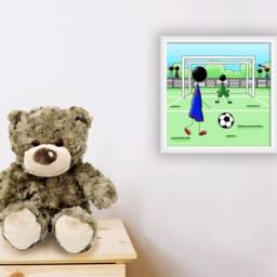 Children's Football Poster - Boy's Baby Room Decoration Painting - thumbnail 3