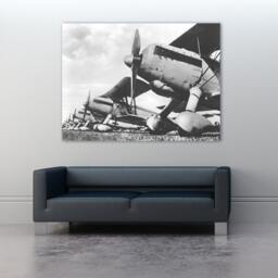 Vintage Airplane Print Black & White Military Aviation Wall Art - thumbnail 2