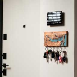Couple Key Hanger, Personalized Map Hooks For Welcome Home Decor - thumbnail 2