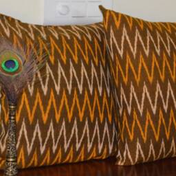 Ikat Cotton Cushion Cover/Sham 18 - thumbnail 2