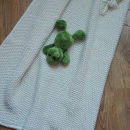 Baby Blanket/Handmade Shower Gift Stroller Soft Merino Wool - thumbnail 4