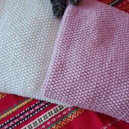 Baby Blanket/Handmade Shower Gift Stroller Soft Merino Wool - thumbnail 2