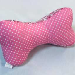 Bone Support Pillow Pink Neck Reading Cushion 3 Fabrics Lumbar & White Travel - thumbnail 2
