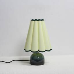 Handmade Fabric Table Lamp Dark Beige Shade & Ceramic Base For Home Gift-8#