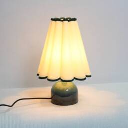 Handmade Fabric Table Lamp Dark Beige Shade & Ceramic Base For Home Gift-8# - thumbnail 4