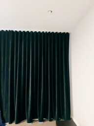 Ripple Folds Heavy Weight Velvet Curtains, Track Included, Blackout Curtains , Living Room Custom Made - thumbnail 1
