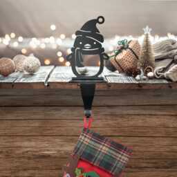 Penguin With Hat & Scarf Stocking Holder Hook - thumbnail 1