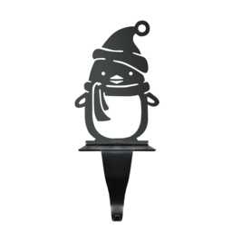 Penguin With Hat & Scarf Stocking Holder Hook - thumbnail 4