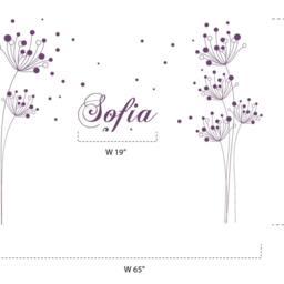 Decal Stylish Modern Flowers With Butterflies Wall Sticker Decals Home Decor By Decalisland - Sd 050 - thumbnail 3