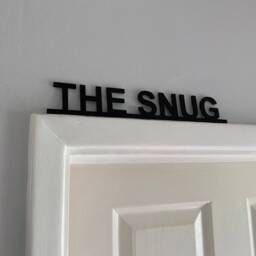 The Snug Door Sign, Topper, Shelf Decor, Frame Art, Wall Novelty Sign Gift For Him Her - thumbnail 4