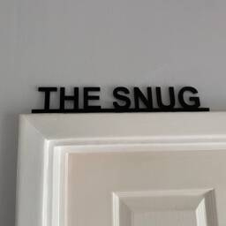 The Snug Door Sign, Topper, Shelf Decor, Frame Art, Wall Novelty Sign Gift For Him Her - thumbnail 3