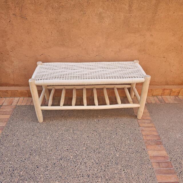 Wooden Bench With Integrated Storage - image 1