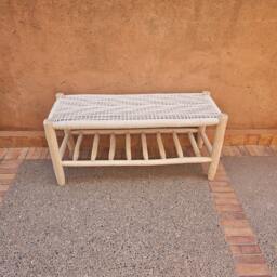 Wooden Bench With Integrated Storage - thumbnail 1