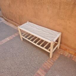 Wooden Bench With Integrated Storage - thumbnail 4