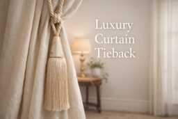 Luxury Tassel Curtain Tieback - Decorative Rope Holdback For Drapes Classic Elegant Accessory 6 Colors