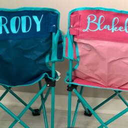 Personalized Kids Camping Chair, Customized Customized Folding Chair - thumbnail 4