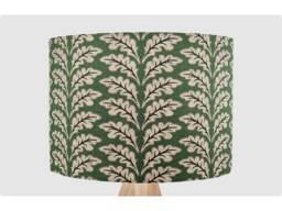 Deep Green Oak Leaf Lampshade Table Floor Lamp/Ceiling Pendant Small Medium Large 15cm 20cm 25cm 30cm 35cm 40cm UK Fabric Drum Light Shade
