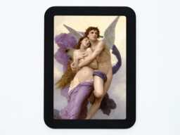 The Rapture Of Psyche Bouguereau Cupid Greek Mythology Realism Nymph Angel Sky Wings Classic Painting Wooden Framed Art Print - thumbnail 1