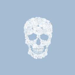 Skateboard Wall Clock - Floral Skull - thumbnail 3