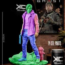 No Way Out - Dark Horror Survival Game Character Leon S Kennedy Resin Figure 16K - thumbnail 4