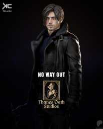 No Way Out - Dark Horror Survival Game Character Leon S Kennedy Resin Figure 16K - thumbnail 1