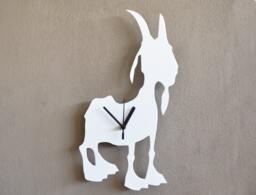 Goat - Silhouette Wall Clock - thumbnail 1