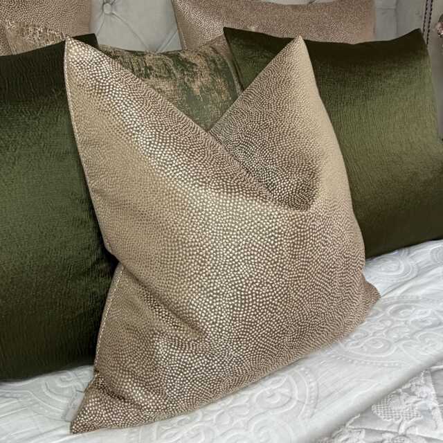 Designer Guild Latte Textured Cushion Cover, Handmade Luxury Pillow Case For Sofa Or Bed, Double Sided , Handmade in UK - image 1