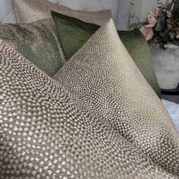 Designer Guild Latte Textured Cushion Cover, Handmade Luxury Pillow Case For Sofa Or Bed, Double Sided , Handmade in UK - thumbnail 2
