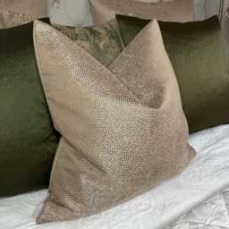 Designer Guild Latte Textured Cushion Cover, Handmade Luxury Pillow Case For Sofa Or Bed, Double Sided , Handmade in UK