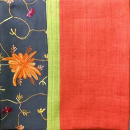 Embroidery Hemp Cushion Cover - thumbnail 4