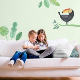 Toucan - Fabric Wall Decal Modern Jungle Mej - thumbnail 1