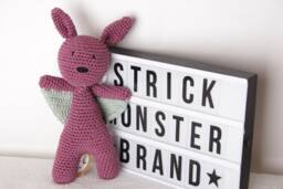 Crocheted Music Box Bat/Vampire