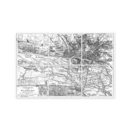 Hamburg Map Tile Stickers - Vintage City Set Of 6 Peel & Stick Waterproof Kitchen Bathroom Made in Germany - thumbnail 2