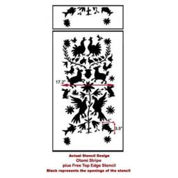 Otomi Stripe Stencil - Reusable Stencils For Diy Wall Decor Better Then Wallpaper - thumbnail 3