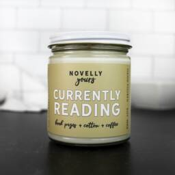 Book Candle - Currently Reading Gift For Readers, Smells Like Books, Coffee Scented Soy Wax Candle 9Oz - thumbnail 1