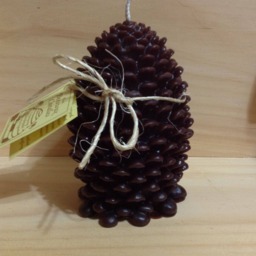 Scented Blue Spruce Beeswax Pinecone Candle, 5.25 - thumbnail 4
