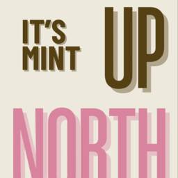 It's Mint Up North Typography Print Northern Quote, Hallway Art - thumbnail 3
