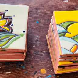 12 Pieces Mexican Tile Wall Mural - thumbnail 4