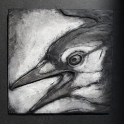 Bluejay Framed Colorful Art Tile - thumbnail 2