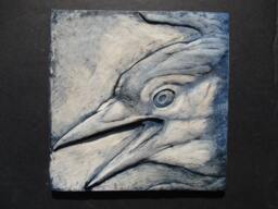 Bluejay Framed Colorful Art Tile - thumbnail 1