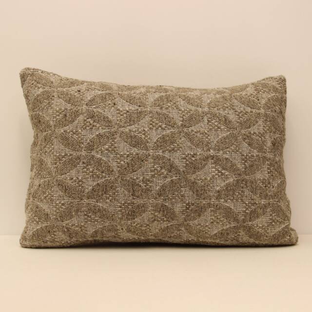 Textile Lumbar Pillowcover, 16x24 Turkish Textile Cushion, Hand Made Decorative Home Design, Throw Pillow Case Sofa Pillow, 4Kaf-84 - image 1