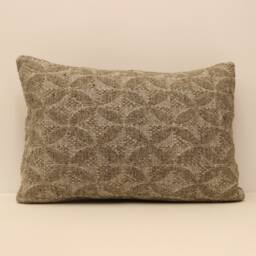 Textile Lumbar Pillowcover, 16x24 Turkish Textile Cushion, Hand Made Decorative Home Design, Throw Pillow Case Sofa Pillow, 4Kaf-84 - thumbnail 1