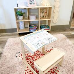 Montessori Toddler Desk - Solid Baltic Birch Kids Furniture Usa - thumbnail 3