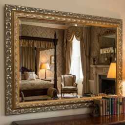 "Antique Gold Shabby Chic Ornate Decorative Wall Mirror 36""x26" - thumbnail 2