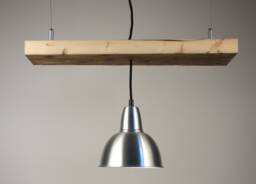Hanging Lamp Made Of Recycled Wooden Plank, Driftwood, Driftwood - thumbnail 1