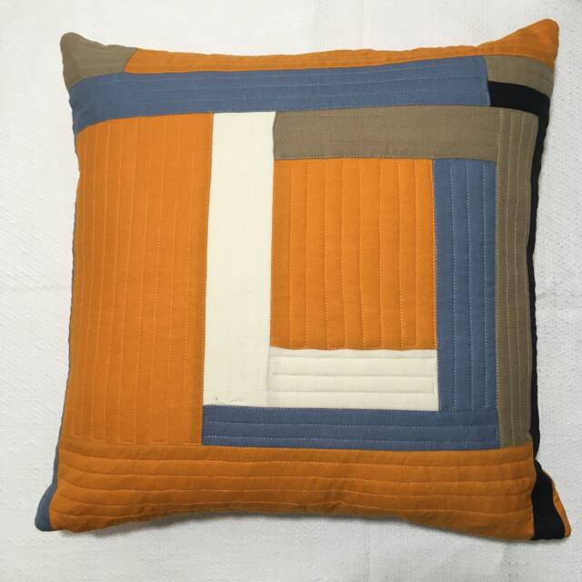 Abstract Pillow, Decorative Throw Quilted Cushion Cover, Couch Living Room Home Decor, One Of A Kind Cushion - image 1