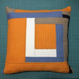 Abstract Pillow, Decorative Throw Quilted Cushion Cover, Couch Living Room Home Decor, One Of A Kind Cushion - thumbnail 3