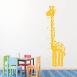 Giraffe Growth Chart Wall Decal Kids Room Decor - thumbnail 1