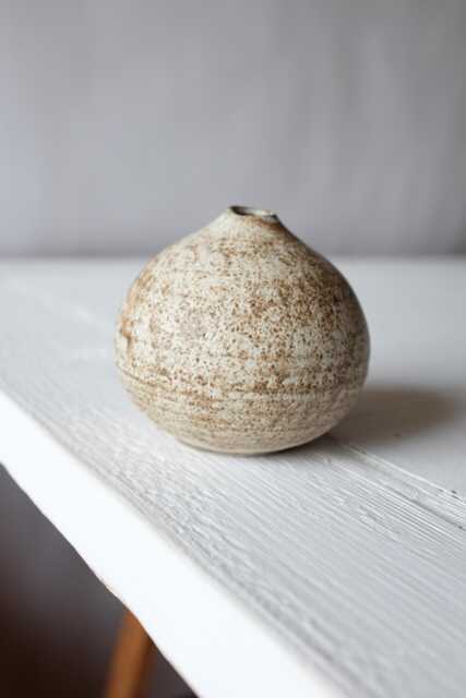 Small Stoneware Bud Vase - Minimalist Pottery, Modern Home Decor - image 1